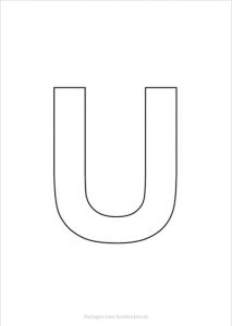 Buchstaben zum Ausdrucken nur Kontur – Vorlagen zum Ausdrucken