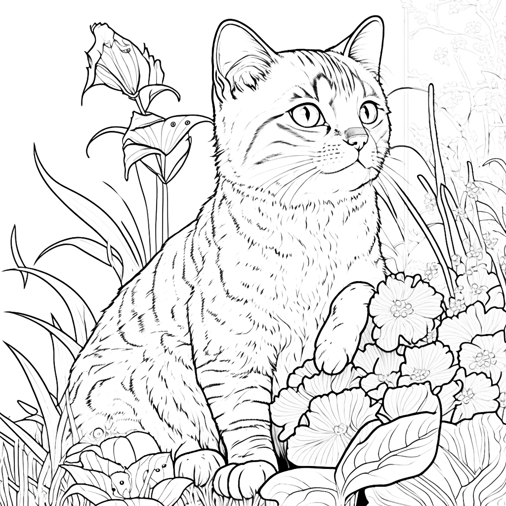 Ausmalbilder Katzen Vorlagen Zum Ausdrucken